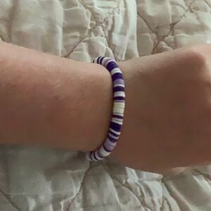 Different shades of purple bracelet